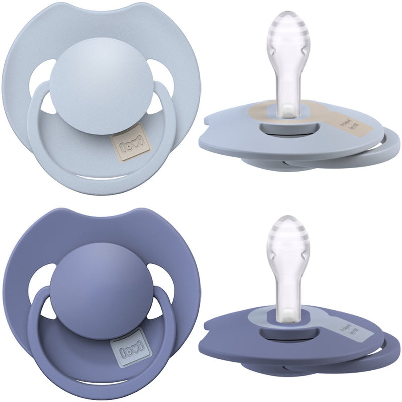Ciuccio Difrax lovi Dynamic Prime - da 0 a 6 mesi - azzurro navy - 2 pezzi
