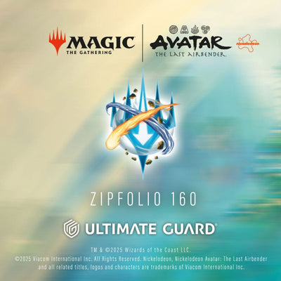 Ultimate Guard Zipfolio 160 Xenoskin Magic: The Gathering | avatar: l'ultimo dominatore dell'aria - fogli raccoglitori di carte di mana bianchi