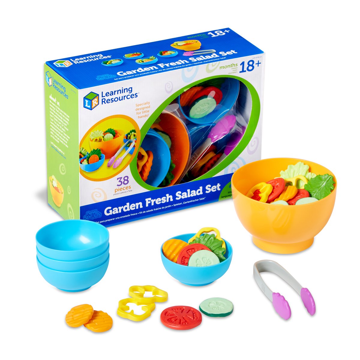 Learning resources educatief speelgoed verse salade set voor kinderen. - 3+
