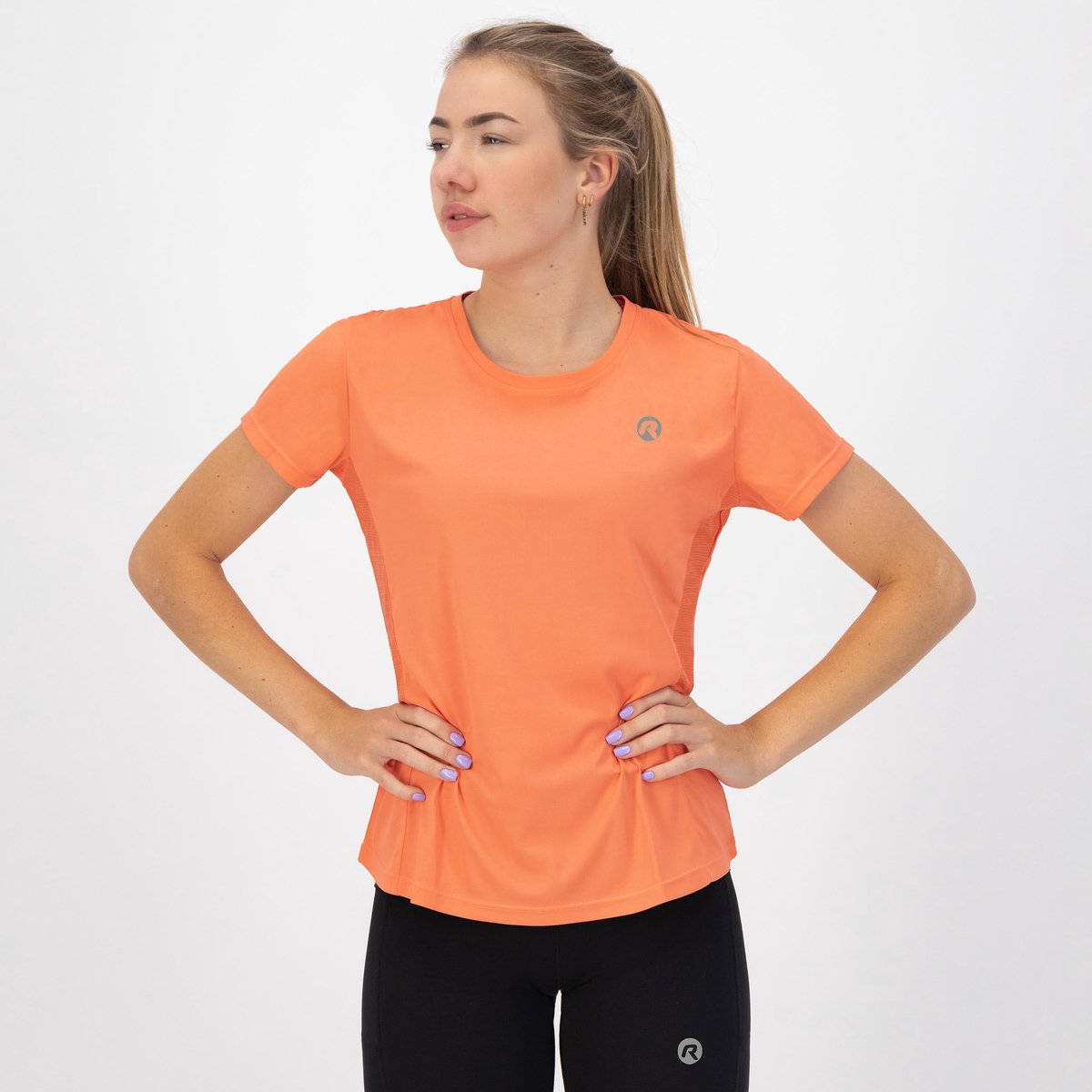 Maglia da corsa Rogelli core donna - maniche corte - corallo - s