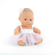 Muñeca bebé Miniland - niña europea 21cm - con aroma a vainilla - resistente al agua - 10 meses
