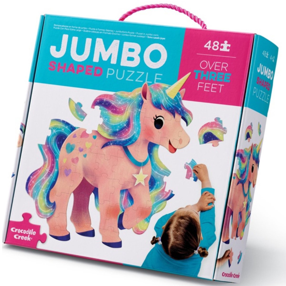 Jumbo puzzle Crocodile Creek con unicorno - 48 pezzi