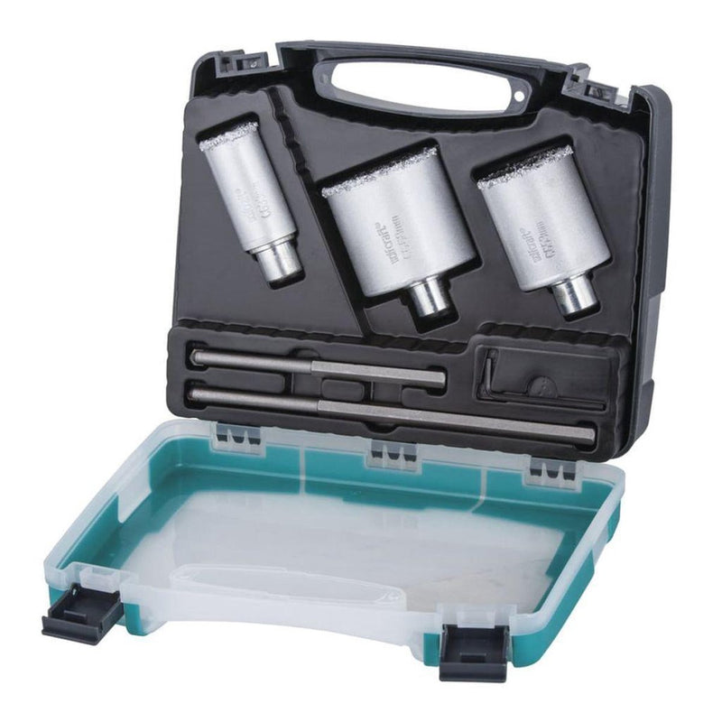Wolfcraft - set di seghe a tazza per muratura, piastrelle e pietra - ø 33, 53, 68 mm - 1003000