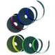 Nastro per lavagna magnetica Nobo - 5 mm x 2 m - blu