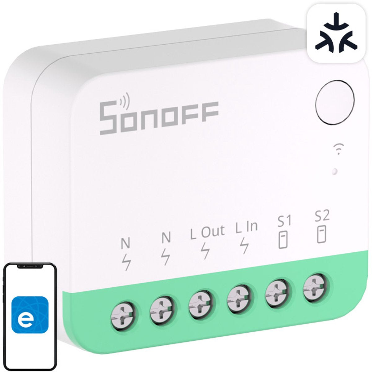Sonoff minir4m switch for smart home wi-fi matter wireless system