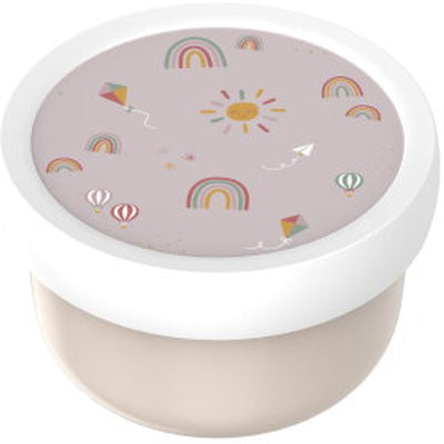 Caja de frutas Mepal Campus - 300 ml - Incluye tenedor para frutas - Cierra bien - Caja para refrigerios - Sunshine Rainbow