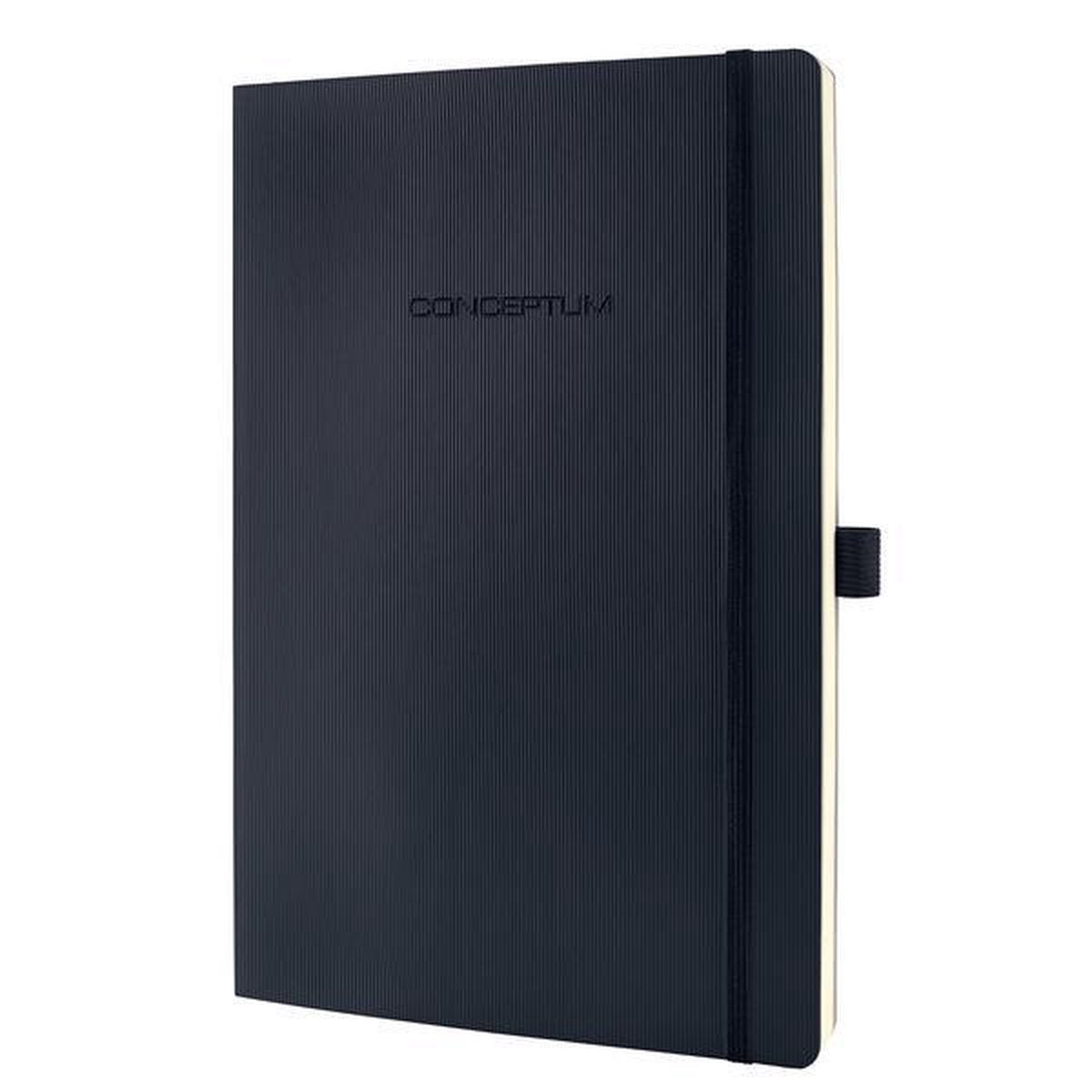 Cuaderno sigel - conceptum pure - a4 - negro - tapa blanda - 194 páginas - 80 gramos - puntos - si-co308