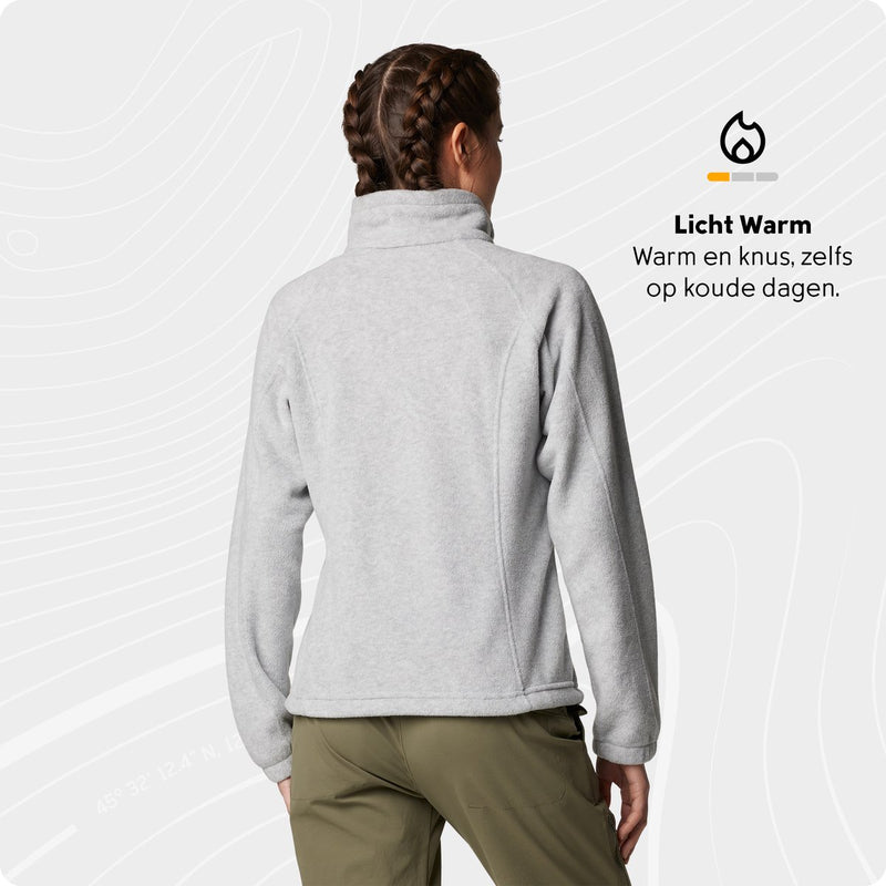 Columbia benton springs - fleece vest dames - extra zacht en warm - grijs - maat m