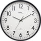 Technoline wt 8998 - orologio da parete - analogico - rotondo - struttura in plastica - visualizzazione dell'ora radiocontrollata - numeri - nero - bianco - ∅ 50,5 cm