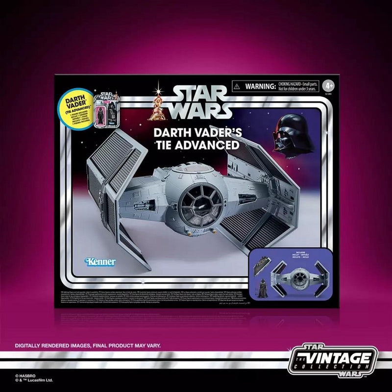Hasbro darth vader's tie figura de acción avanzada de darth vader - star wars - la colección vintage