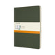 Moleskine cahier journals - extra large - gelinieerd - groen - set van 3