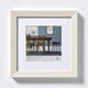 Walther fiorito - cornice in legno mdf - misura foto 20x20 cm - bianco