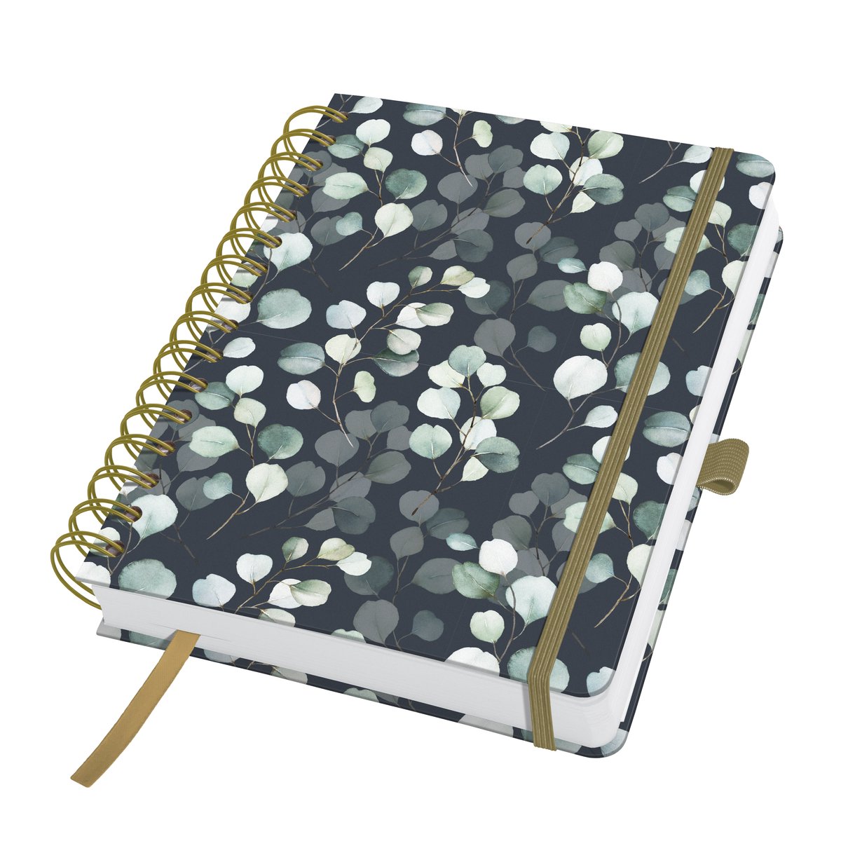Sigel spiraal notitieboek - a5 - jolie - eucalyptus night - 240 pagina's - dots - 120 grams papier - si-jn657