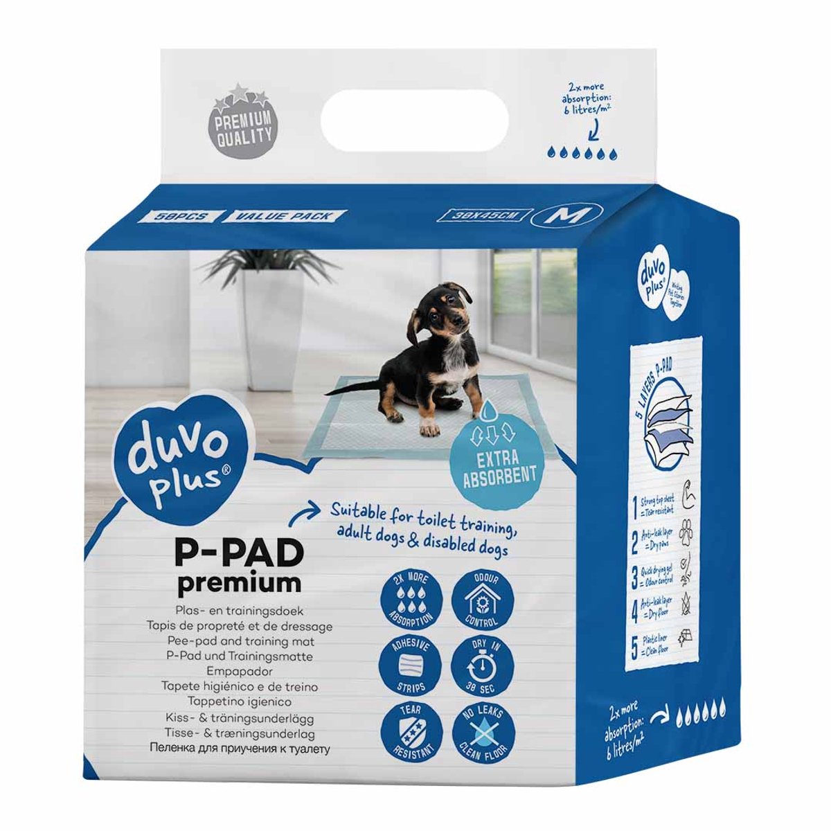 Duvo + p-pad premium m - 30x45 cm 50 pezzi