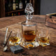 Mikamax twisted whiskey karaf - whiskey decanter - whiskey set - incl. 2 whiskey glazen en whisky stones - inhoud 1l - uniek design decanter