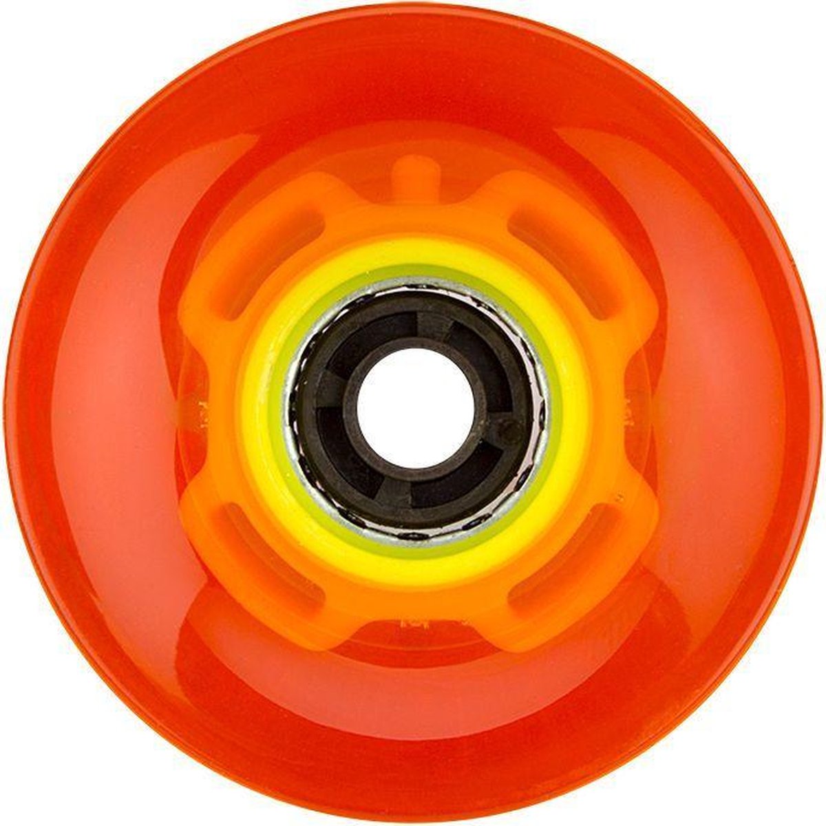 Ruedas LED Nijdam para flip grip board - 60 x 45 mm - naranja flúor amarillo flúor