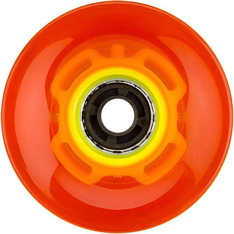 Ruedas LED Nijdam para flip grip board - 60 x 45 mm - naranja flúor amarillo flúor