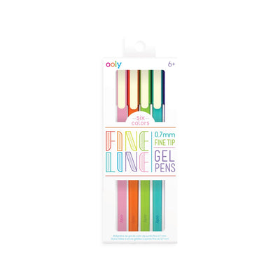 Ooly - linea fine - penne gel colorate - 6 colori