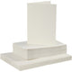 Creativ Company Biglietti e buste bianco sporco, 50 set