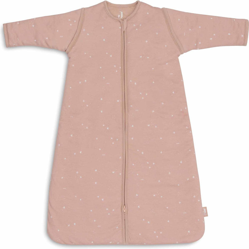 Jollein sacco nanna invernale con maniche staccabili 90 cm - rosa canina scintillante - sacco nanna invernale