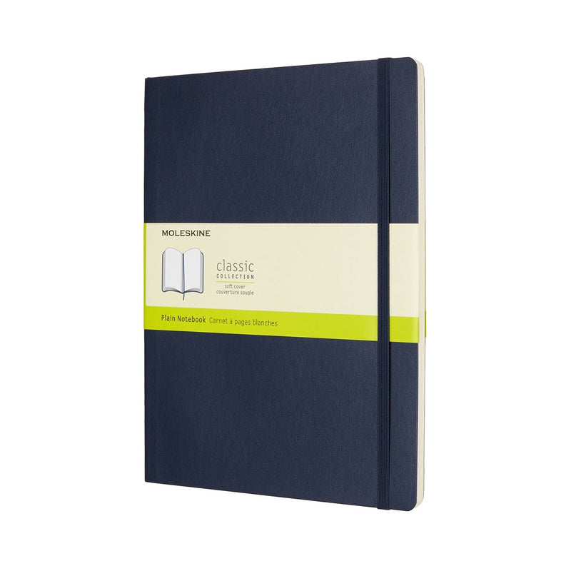 Taccuino classico Moleskine - extra large - copertina morbida - vuoto - blu zaffiro