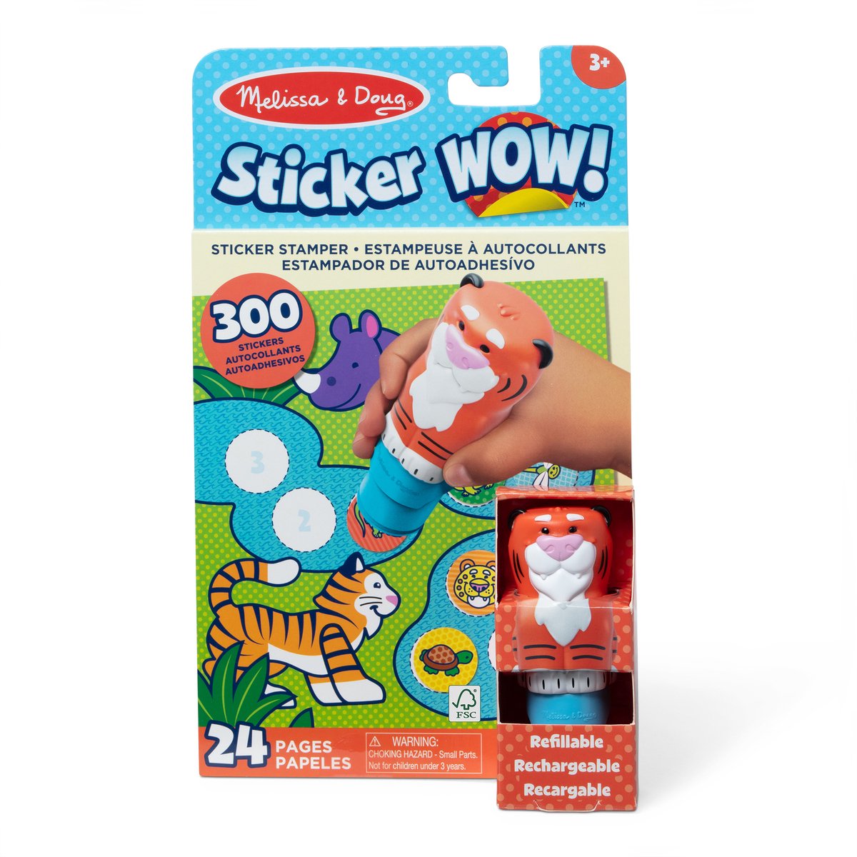 Melissa Doug – sticker wow! activity book – with tiger sticker stamp