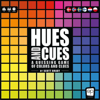 Asmodee board game hues and cues family game 3-10 players coloring.