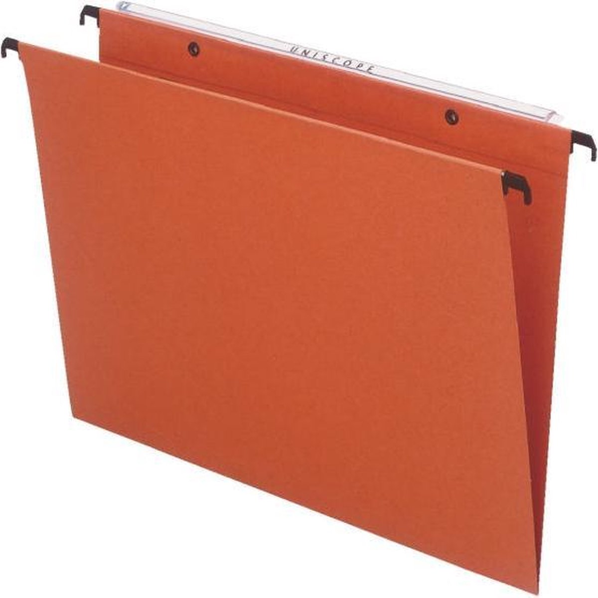 Cartelle sospese Esselte per cassetti uniscope interasse 380 mm fondo a V con ganci