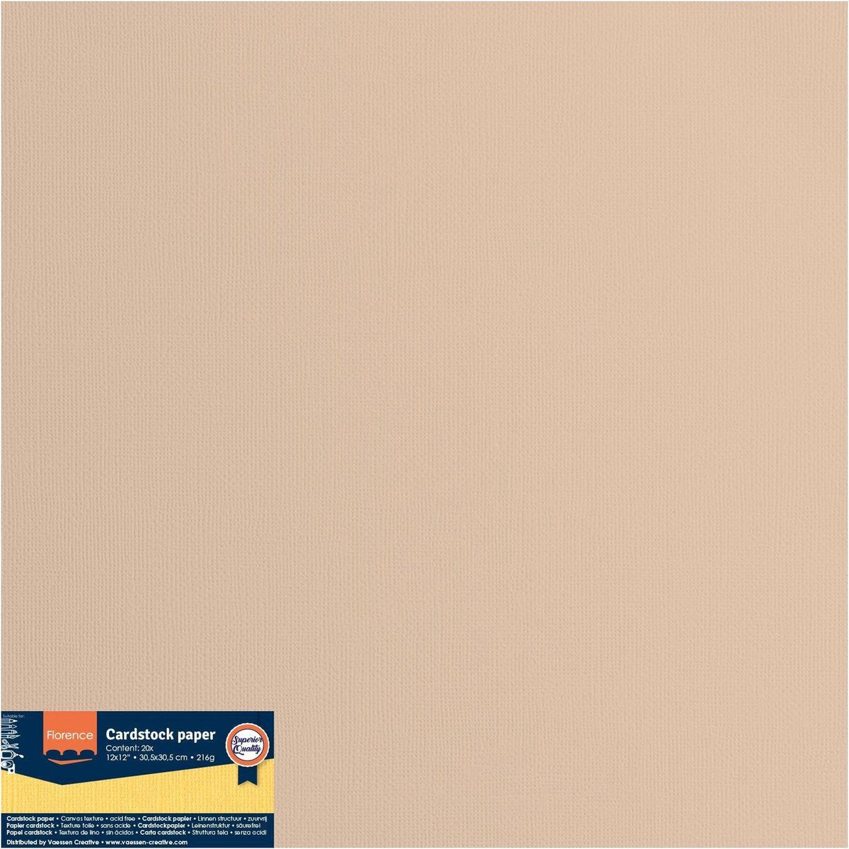 Florencia • papel cartulina 216g textura 30,5x30,5cm pergamino 20x