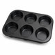 Stampo per muffin Sans Marque Kozie, 6 pezzi, senza marchio, senza pfas, con rivestimento antiaderente, per muffin e cupcake.