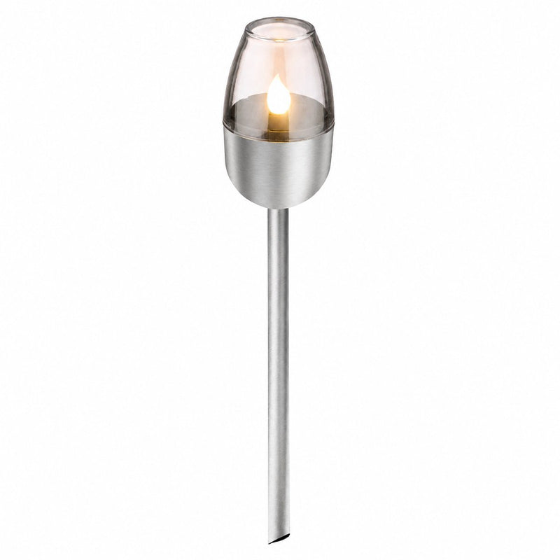 Grundig iluminación solar para jardín con energía solar - lámpara de jardín con efecto llama - iluminación exterior ip44 - 6-8 horas de combustión - ø6 x 38,5 cm