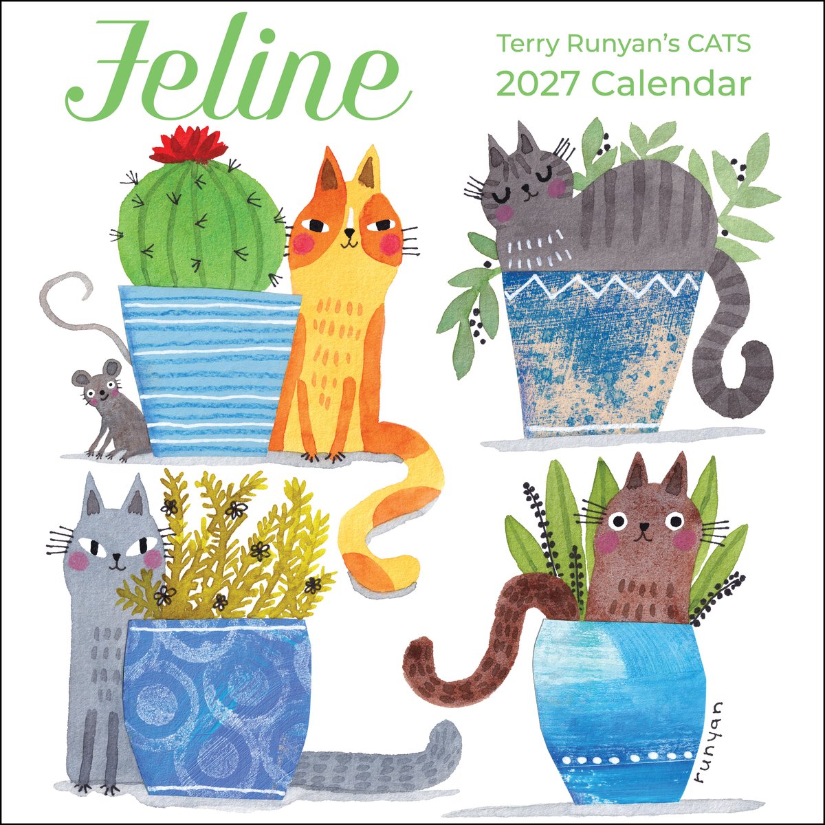 Calendario de pared felino 2027