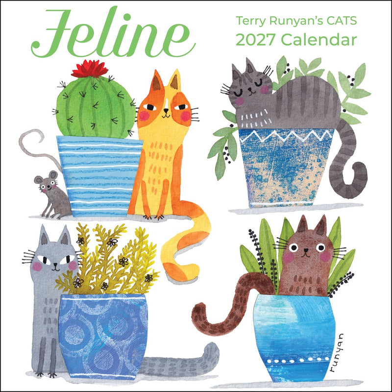 Feline 2027 wall calendar