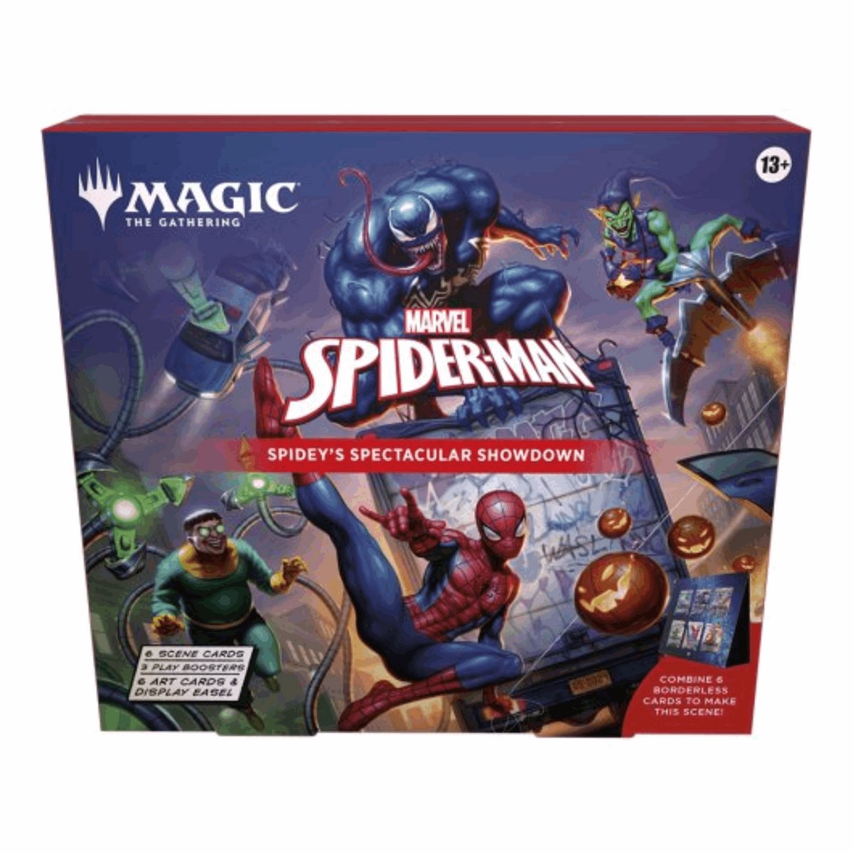 La scatola della scena di Spider-Man di Magic the Gathering Marvel: la spettacolare resa dei conti di Spidey