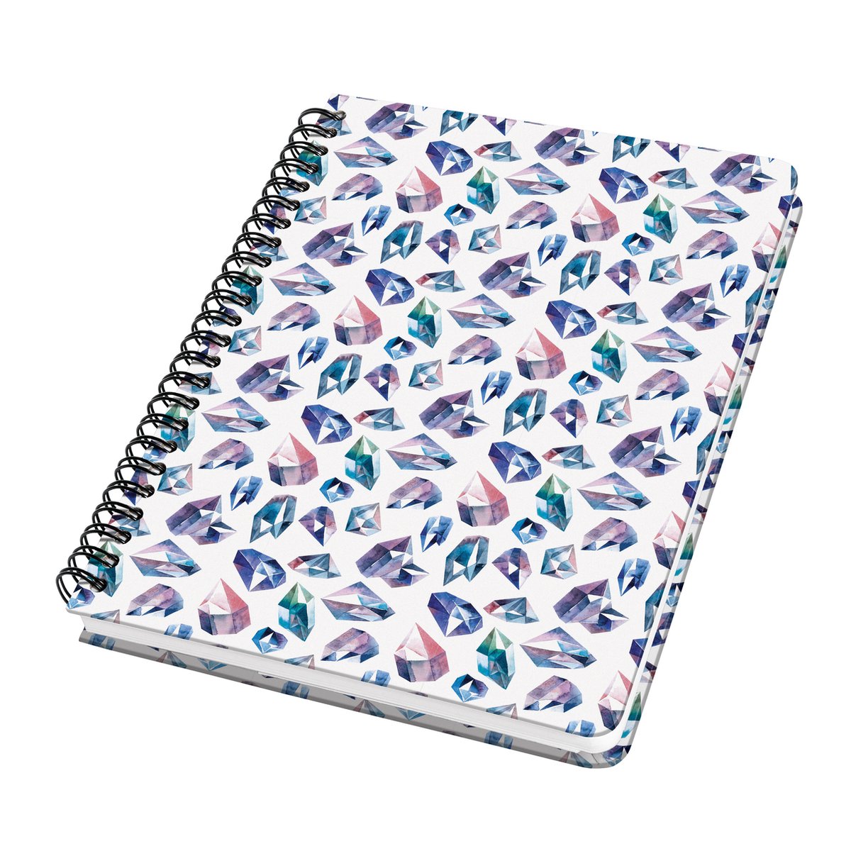 Quaderno a spirale Sigel - jolie - a5 - copertina rigida - 120 pagine - pois - carta da 100 grammi - gemme fatate - si-jn616