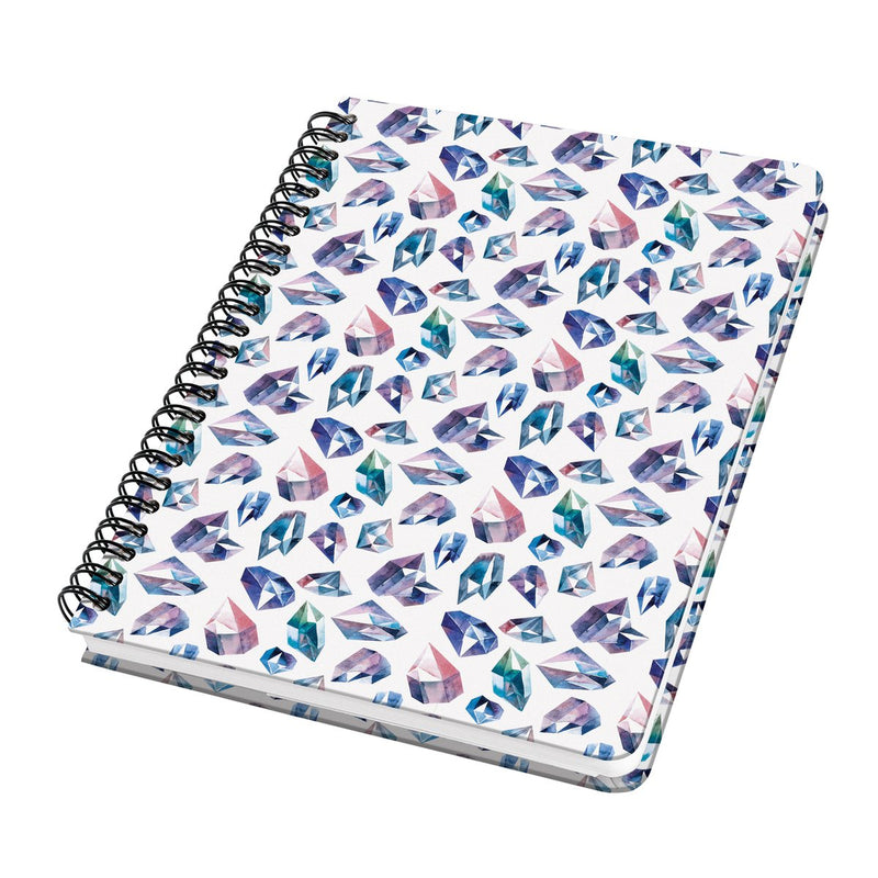 Quaderno a spirale Sigel - jolie - a5 - copertina rigida - 120 pagine - pois - carta da 100 grammi - gemme fatate - si-jn616