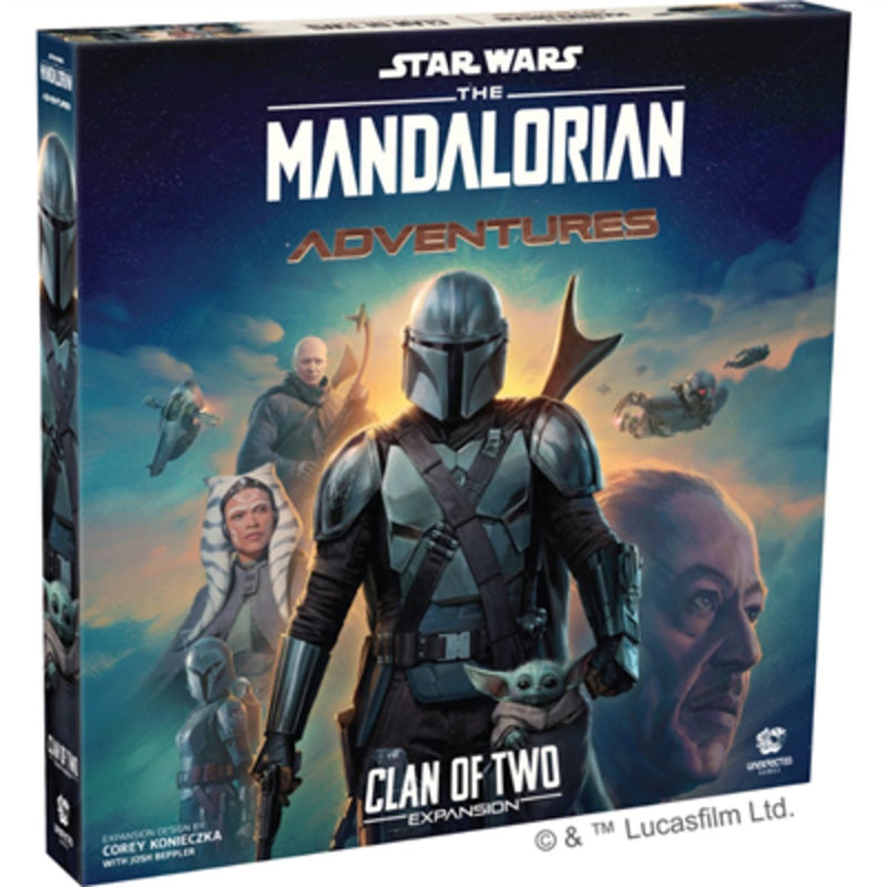 Asmodee Star Wars gioco da tavolo Mandalorian Adventures espansione clan of two.