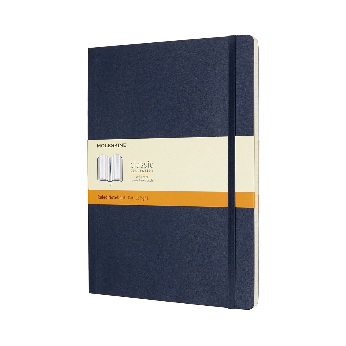 Taccuino classico Moleskine - extra large - copertina morbida - a righe - blu zaffiro
