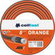 Cellfast atsv ™ tuinslang 5-laags tuinslang waterslang tricot stof uv-bestendig 24 bar barstdruk (1 2 25m) - oranje