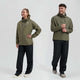 Rogelli commuter essential dames en heren regenpak - zwart groen