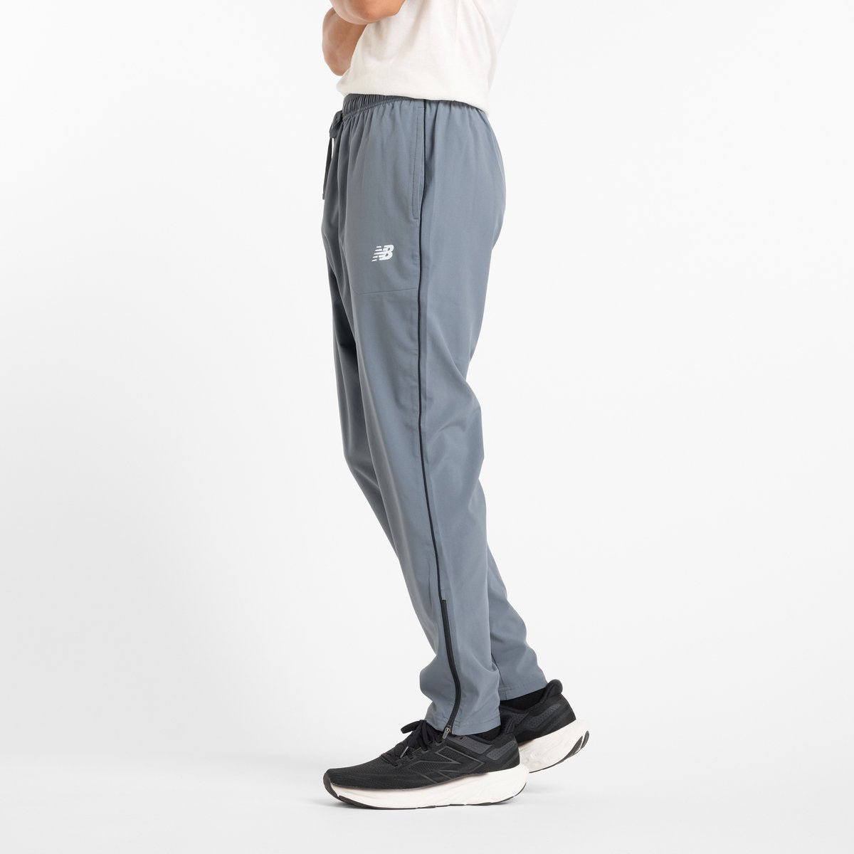 New balance sport woven pant heren sportbroek - graphite