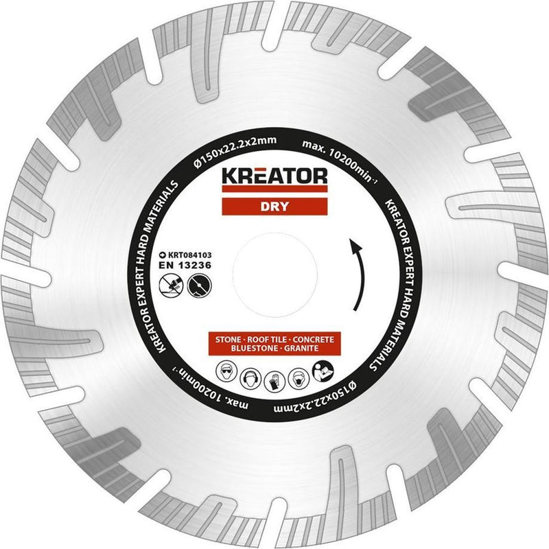 Set di dischi diamantati Kreator krt084103 – ø150mm