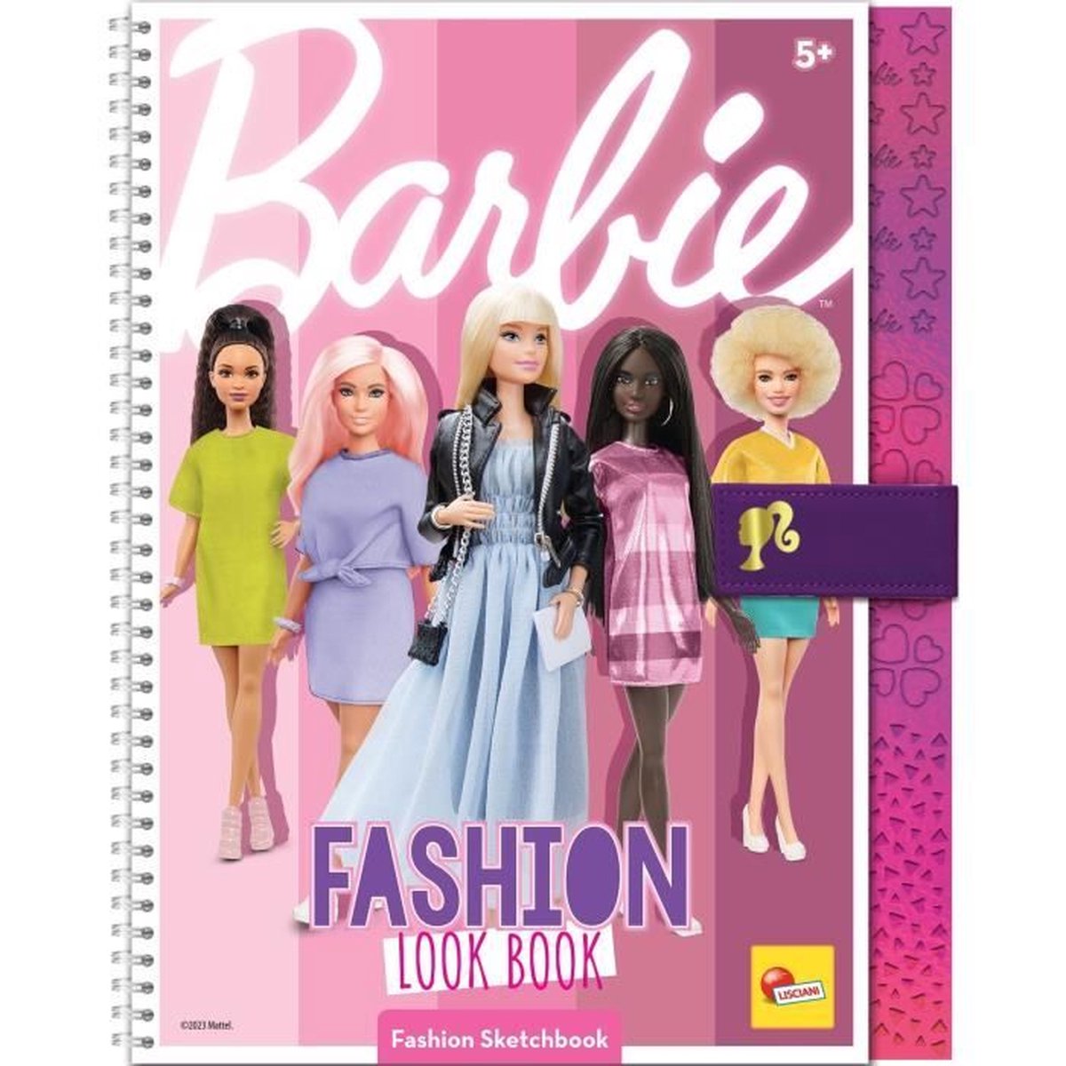 Lisciani cuaderno de bocetos de barbie look book de moda