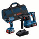 Set combinato batterie Bosch professional - set combinato utensili gsr 18v-45 + gbh 18v-22 18v 4.0ah in borsa - 0615a50038