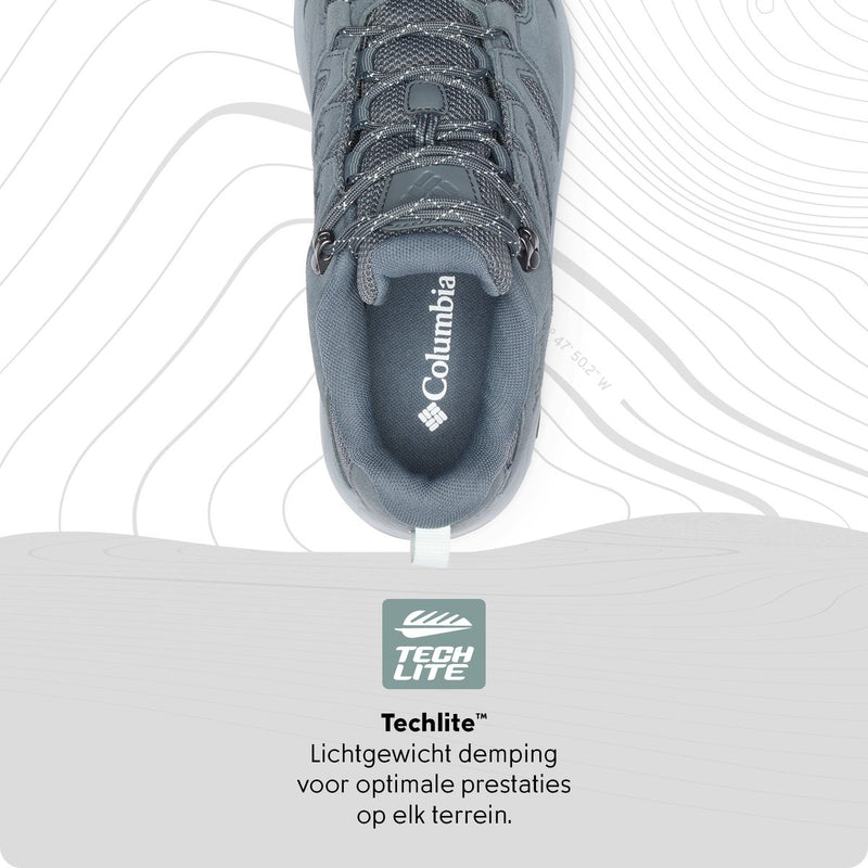 Columbia redmond™ iv botas de montaña impermeables bajas para mujer - grafito, tea light