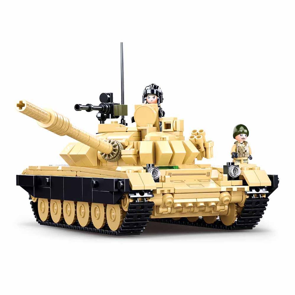 Sluban modelbricks combat tank t‑72b3 bouwspeelgoed – constructiespeelgoed modelbouw – bouwdoos met 770 bouwstenen – m38‑b1011 vanaf 8 jaar
