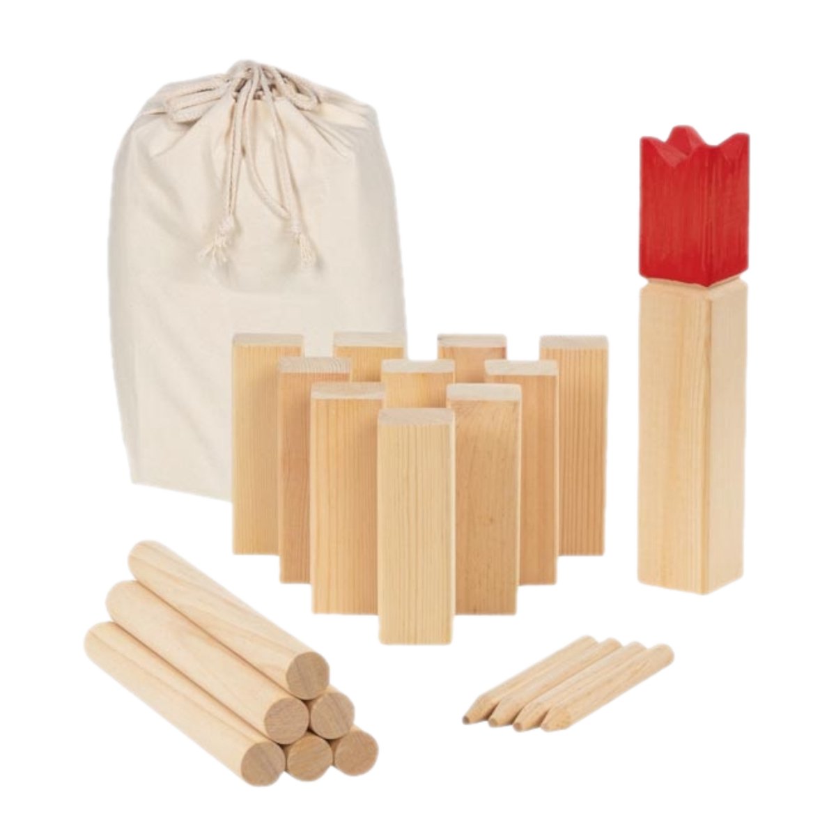 Goki Wooden Game in Cotton Bag, 21dlg.