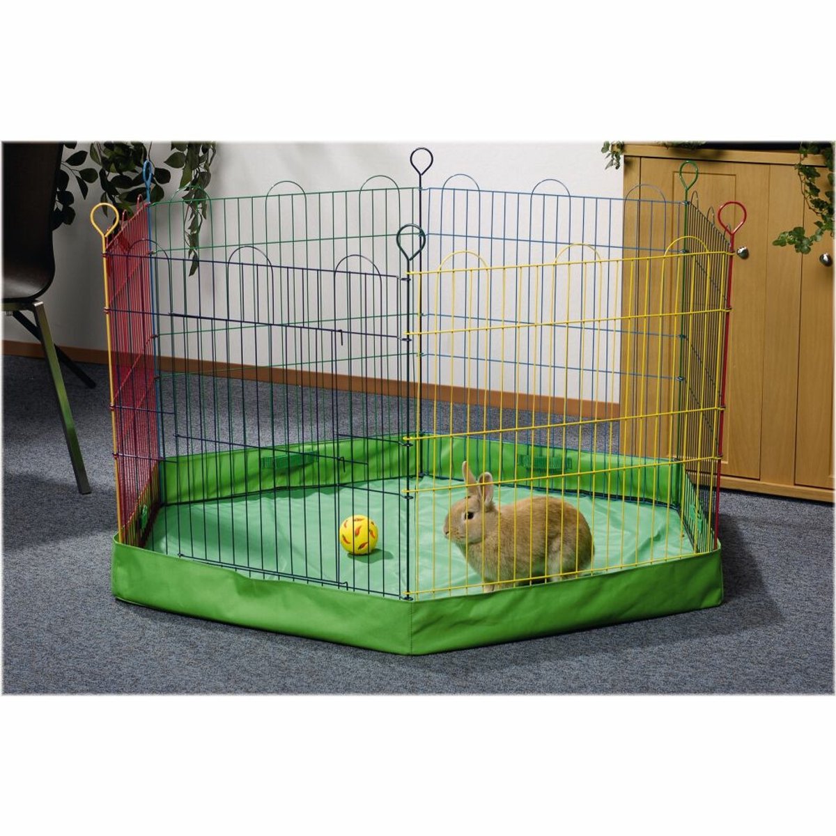 Pavimento Beeztees - Recinto per conigli - 105x105x10 cm