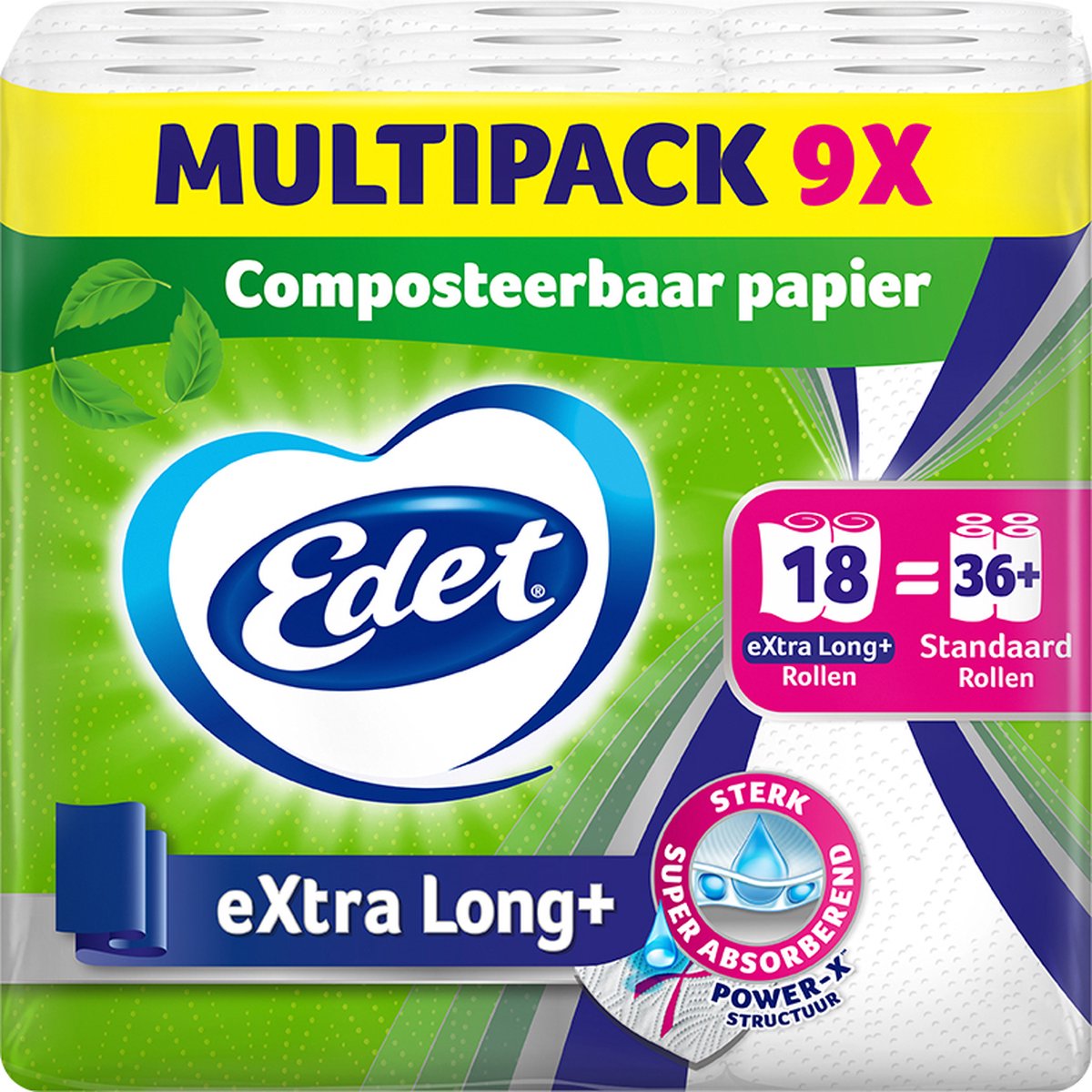 Edet carta da cucina extra lunga 9 x 2 rotoli