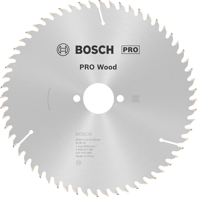 Bosch cirkzb opt 190x30x2.6 60t wz